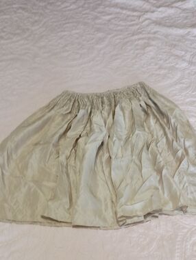 New York & Company Light Golden Colored Gathered Skirt Waist Is Smocked.